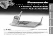 2.4GHz Expandable Cordless Phone System Operating ...p1repair.com/panasonic/files/Panasonic KX-TG2740 manual instructions.pdf · Preparation Cordless Telephone Answering System Useful