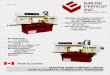 ROUND CUTTING CAPACITYbaxter saw™-model 360sa semi-automatic horizontal bandsaw blade size 1” x 13’6” blade motor 2 hp hydraulic head lift double column blade guides carbide