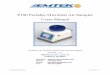 P100 Users Manual.MAY2016 · 2018-08-02 · P100 USERS MANUAL 6 MAY2016.v04 2.5 P100 Technical Description The P100 (EMTEK, LLC Portable 100) is a portable, battery operated, microbial