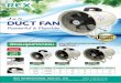 REX DuctFan LeafA4 - rexasia.co.th · DUCT FAN Powerful & Flexible พัดลมอุตสาหกรรมเหมาะแก การระบายอากาศและควัน