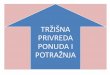 TRŽIŠNA PRIVREDA PONUDA I POTRAŽNJAfmpe.edu.ba/images/nastava/944/Uvod_TRŽIŠNA_PRIVREDA... · 2018-09-07 · Rastom ponude, smanjuje se cijena, te se uspostavlja ravnoteža
