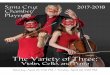 The Variety of Three - Santa Cruz Chamber Players · The Variety of Three: Violin, Cello, and Piano \ The Santa Cruz Chamber Players season is supported by a grant from Arts Council
