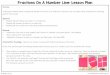 Fractions On A Number Line: Lesson Plan · Fractions on a Number Line Lesson Plan: Page 5 Feeling overwhelmed and wondering how to fit this all into your curriculum? The Fraction
