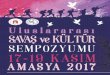 STRABON SALONU - Amasya Üniversitesisavaskultur.amasya.edu.tr/media/1319/program.pdf · 2017-11-14 · STRABON SALONU 1. OTURUM 11.30-12.40 OTURUM BAŞKANI İSMAİL BOZKURT Bosna