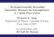 An Experimentally Accessible Geometric Measure for ...iscqi/talks/pjoag-talk.pdf · An Experimentally Accessible Geometric Measure for Entanglement in 3-qubit Pure states Pramod S