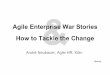 Agile Enterprise War Stories – How to tackle the change · Agile Enterprise War Stories How to Tackle the Change André Neubauer, Agile HR, Köln. @devpg Preamble No blaming - Just