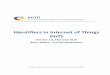 Identifiers in Internet of Things (IoT) - AIOTI SPACE · Identification plays an important role for the Internet of Things (IoT). First discussions in AIOTI focused around the use
