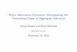 Micro Information Dynamics: Decomposing the Forecasting ...ec.europa.eu/economy_finance/db_indicators/surveys/documents/workshops/... · Micro Information Dynamics: Decomposing the