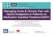 Module 12 - Managing Acute Chronic Pain with Opioid ... Managing Acute and...• All maintained on stable doses of SL buprenorphine (2 mg – 24 mg) for chronic musculoskeletal pain