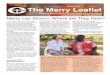 Autumn 2011 The Merry Leaflet - Goshen Collegeon the land. This issue of the Merry Leaflet reveals stories of people who have spent time at Merry Lea. The stories articulate the imprints