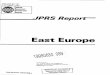 East Europe - DTICEast Europe JPRS-EER-90-137 CONTENTS 3 October 1990 NOTICE TO READERS: Beginning 4 October 1990, the GERMAN DEMOCRATIC REPUBLIC section ofboth the East Europe DAILY