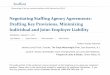Negotiating Staffing Agency Agreements: Drafting Key ...media.straffordpub.com/products/negotiating... · 1/11/2017  · Negotiating Staffing Agency Agreements: Drafting Key Provisions,