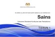 Dokumen Standard Kurikulum dan Pentaksiran …...(EDISI BAHASA INGGERIS) KEMENTERIAN PENDIDIKAN MALAYSIA KURIKULUM STANDARD SEKOLAH RENDAH Sains Dokumen Standard Kurikulum dan Pentaksiran