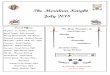 The Meridian Knight July 2018uknight.org/Councils/July 18.pdfSeminarians—Dark Suit and Tie or Seminarian ollar with lack Suit Dress ode for Others 4th Degree Members/Observers New