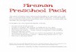 Fireman Preschool Pack - Homeschool Creations · Fireman Preschool Pack This pack contains early learning printables to use with your tod-dler or preschooler when studying about firemen