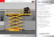 ELECTRIC SCISSOR LIFTS OPTIMUM 8 AC - Height4Hire · 2016-03-07 · ELECTRIC SCISSOR LIFTS OPTIMUM 8 AC More than lifting Best turning radius AC powered Best driving and lifting experience