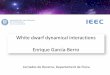 White dwarf dynamical interactions Enrique García- …...White dwarf dynamical interactions – E. García-Berro 1. INTRODUCTION 1.2 Type Ia supernovae o Also known as thermonuclear