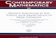 CONTEMPORARY MATHEMATICS - ams.org · Francisco. III. Contemporary mathematics (American Mathematical Society); v. 353. QC38l.R43 2004 530.4175-dc22 2004047695 Copying and reprinting