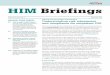 HIM Briefings - EnjoinVolume 33 Issue No. 2 February 2018 HIM Briefings Clinical documentation improvement Understanding risk adjustment and compliance for outpatient CDI There’s