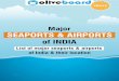 of INDIA...Banking & Government Free All India Test REGISTER FOR A Exam 2017 Major Seaports & Airports of India Volume 1(2017) 2 Being aware of the major seaports & airports of India