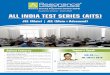 ALL INDIA TEST SERIES (AITS) - Resonance DLPD · 2019-05-21 · JEE (Main+Advanced) All India Test Series Syllabus | Class XII/XIII 1 JEE (Main) Practice Test -1 (XI Syllabus) Mathematical