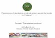 Experiences of developing a referral system across the ...pyomoph.go.th/thailao/backoffice/file_doc/58.pdf · • Develop Standard Operating Procedures (SOP) based on revised national