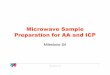 Microwave Sample Preparation for AA and ICPallchemy.iq.usp.br/agregando/wpa/Palestra5.pdf · Milestone Srl 21 Target Digestion Temperature of Biological Samples • Based on sample