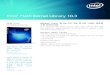 Intel® Math Kernel Library 10 - ESCOMSOFT · 향상된 성능 Intel의 최신 프로세서가 포함되어 있어 사용자가 Intel® AVX(Intel® Advanced Vector Extensions) 