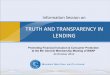 TRUTH AND TRANSPARENCY IN LENDING - BMAPbmap.net/.../2014/06/Truth-and-Transparency-in-Lending.pdfTRUTH AND TRANSPARENCY IN LENDING • What is it? –Clients know the real price,