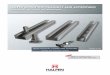 HALFEN MOUNTING CHANNELS AND ACCESSORIES...• Addition of mounting channels HM 55/42, HZM 64/44, HZM 41/27 W! HALFEN MOUNTING CHANNELS AND ACCESSORIES FRAMING AND MOUNTING SYSTEMS