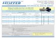 Perfecting Measurement TECHNICAL DATA SHEET · BLADE ANGLE (Note 1) Blade angle determined by density; assigned by factory. Contact Hoffer Flow Controls Engineering. BEARING TYPE