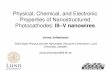Physical, Chemical, and Electronic Properties of ... ... Physical, Chemical, and Electronic Properties