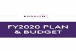 FY2020 PLAN & BUDGET...1 OVERVIEW RBID FY20 WORK PLAN Marketing Rosslyn as a central location with active streets, bold cultural influences and unparalleled business opportunities