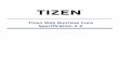 Tizen Web Runtime Core Specification 2 · Tizen Web Runtime Core Specification 2.2 Except as noted, this content - excluding the Code Examples - is licensed under Creative Commons