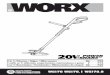 3 in 1: Trimmer / Edger / Mini mower EN - WORX2 3 in 1: Trimmer / Edger / Mini mower EN WARNING: This product can expose you to chemicals including lead, phthalate or bisphenol A which