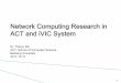 Network Computing Research in ACT and iVIC System · Network Computing Research in ACT and iVIC System Dr. Tianyu Wo ACT, School of Computer Science Beihang University 2011-10-11