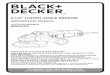 4-1/2” (114MM) ANgLe gRINdeR - Black & Decker · INSTRUCTION MANUAL 4-1/2” (114MM) ANgLe gRINdeR Thank you for choosing LACB k+deCkeR! PLeASe ReAd BefORe ReTURNINg ThIS PROdUCT
