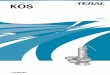 カッター付排水水中ポンプ KOSKOS型 カッター付 排水水中ポンプ ステンレス製 4 内部構造図例 部品表 50KOS-5.75 100KOS-52.2 KOS-SEC（着脱装置付）