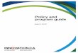 Policy and program guide - Innovation.ca · Canada Foundation for Innovation 5 7. Evaluation and outcome assessment 77 7.1 Overall performance evaluation and value-for-money audit