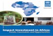 Trends, Constraints and Opportunities · sub-Saharan Africa. To understand the potential for impact investment in Africa, this ‘Impact Investment in Africa: Trends, Constraints