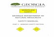 GEORGIA DEPARTMENT OF NATURAL RESOURCES SAFETY … · and Wildlife Resources Divisions of the Georgia Department of Natural Resources (hereinafter called “the Department”). The