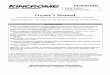 Owner’s Manual - KINCROME · M783010D Owner’s Manual Instructions for Assembly, Testing, Operation, Servicing, and Storage Kincrome Sprayers: For outdoor use with agricultural
