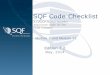 SQF Code Checklist...2.6 Format of the Code Checklist The following section explains the elements and sub-elements of the SQF Code, edition 7.1 at Level 3 and provides guidance on