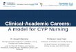 Clinical-Academic Careers: A model for CYP Nursingcypnauk.org.uk/wp-content/uploads/2019/02/Manning... · A model for CYP Nursing Dr Joseph Manning Clinical Associate Professor in