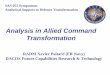 SAS 055 Symposium Analytical Support to Defence Transformation · DACOS FCRT Supreme Allied Commander Transformation 7857 Blandy Road, Suite 100 Norfolk, Virginia 23551-2490 USA 