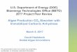 Algae Production CO2 Absorber with Immobilized Carbonic ...Algae Production CO2 Absorber with Immobilized Carbonic Anhydrase presentation for the U.S. Department of Energy Bioenergy