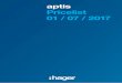 aptis Pricelist 01 / 07 / 2017radiantelectricals.in/images/pricelist/hager-aptis-pricelist.pdf · aptis range 5-6 02 Protection devices aptis MCBs / aptis RCCBs / RCBOs / Over Voltage
