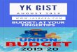 Yojana Kurukshetra Gist-August - IASbaba...Yojana Kurukshetra Gist-August 2019 Page 6 Vote on Account: Through the interim Budget, Parliament passes a vote-on-account that allows the