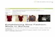Establishing Slow Fashion- Made in NorwaySummary This report describes the work that has been done in the pre-project «Etablering av Slow Fashion ... Cline's book, ³Overdressed´1