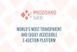 WORLD’S MOST TRANSPARENT AND EASILY ACCESSIBLE E …supporting Prozorro.Sale since the beginning of the project. Initially, TI was the administrator of the Central Database, which